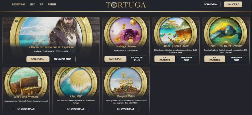 promotions casino tortuga