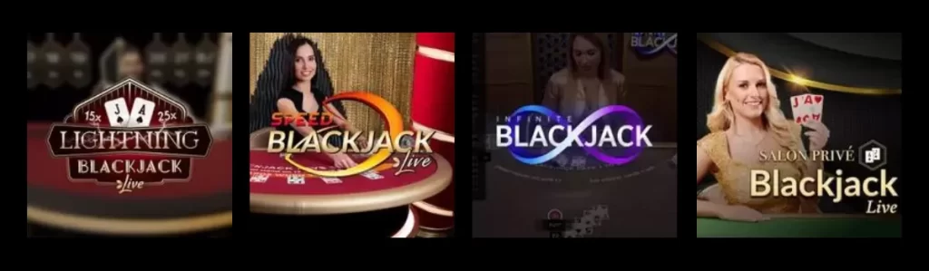 jeux populaires de live blackjack